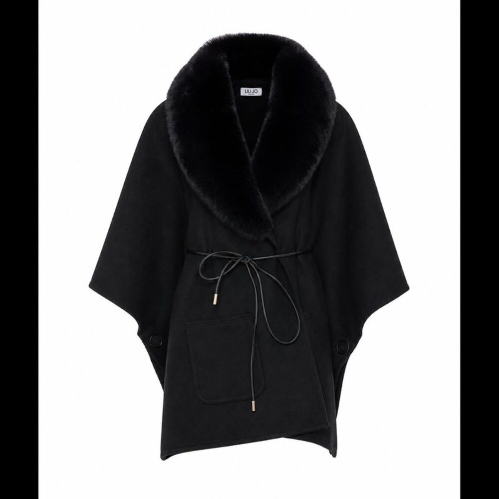 Liu Jo Women Faux Shearling Cape